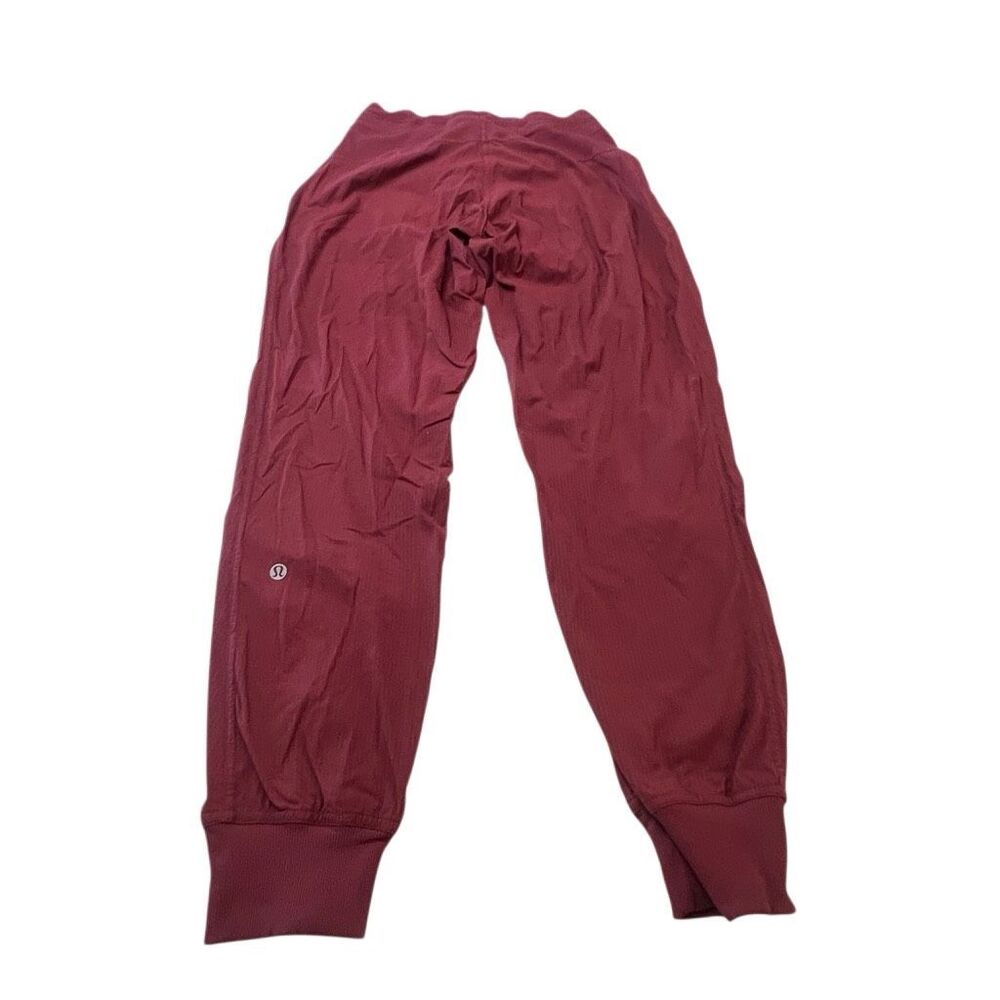 Lululemon Women's Dance Studio Mid Rise Drawstring Jogger Deep Rouge Size 4